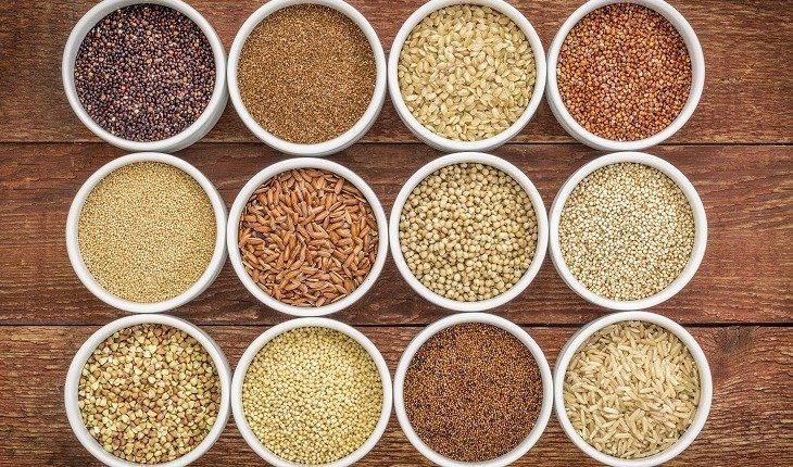 Diversos tipos de grãos