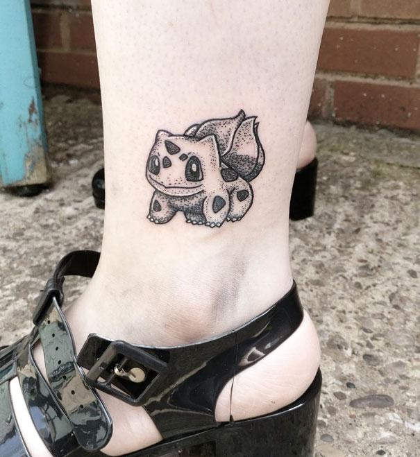 Tatuagem de Pokémon Bulbasaur