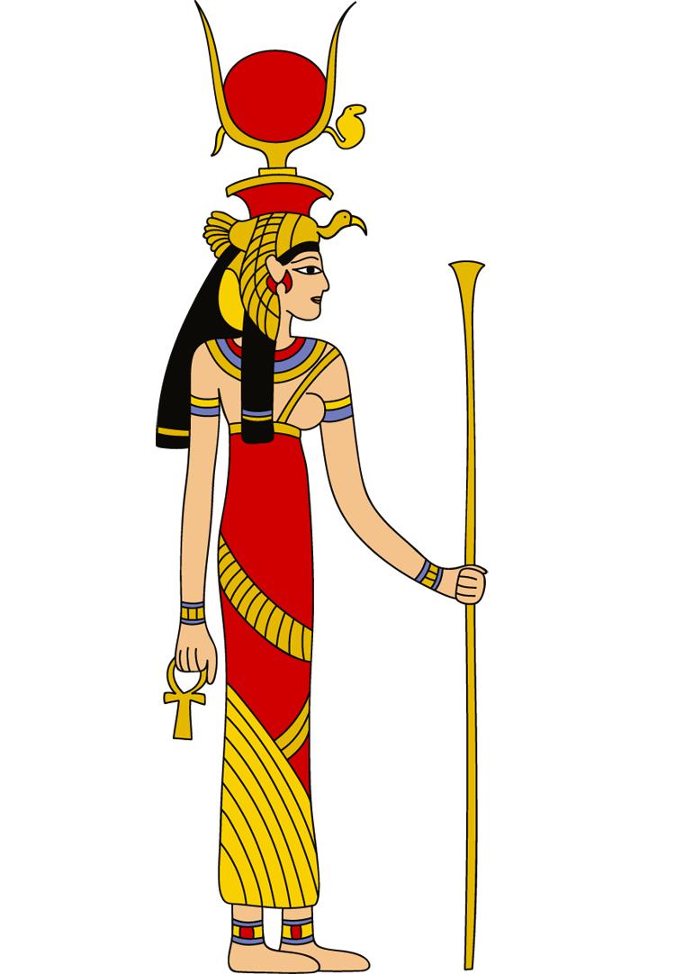 deusa egípcia ísis ilustração