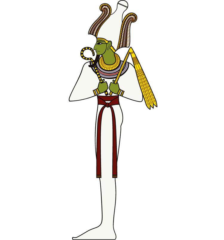 deus egípcio osíris ilustração