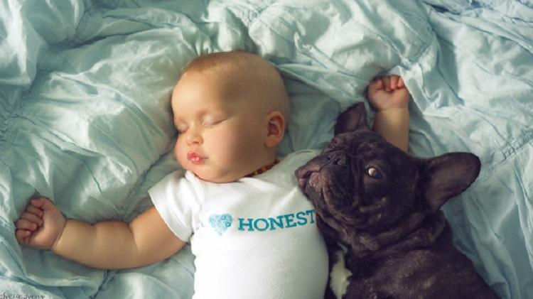 Bebê e cachorro que nasceram no mesmo dia são melhores amigos!