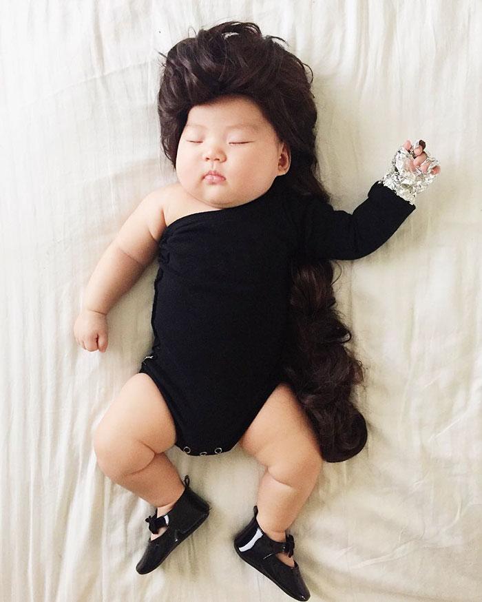 Bebê vestido de Beyoncé