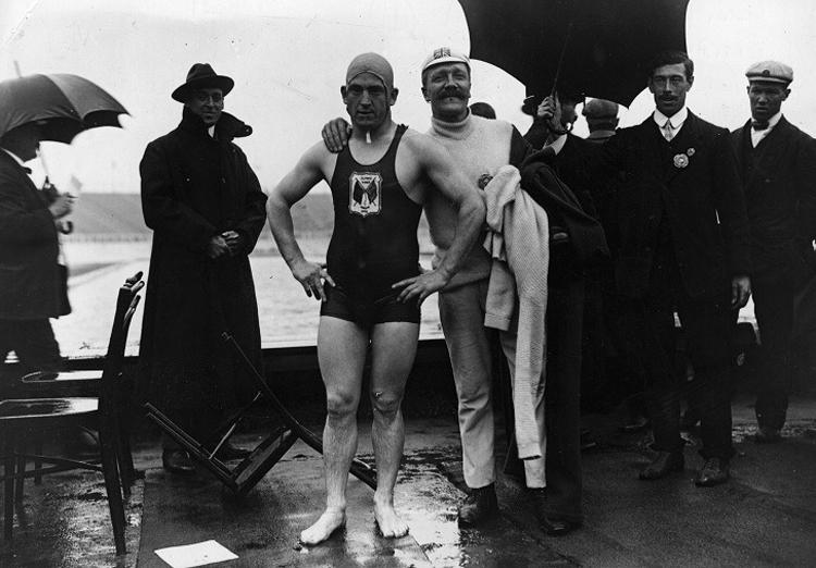 O nadador Henry Taylor, campeoníssimo em Londres 1908