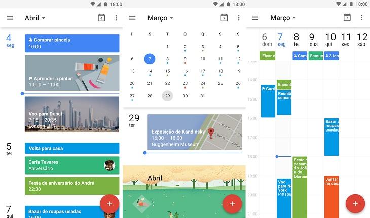 print de tela smartphone android aplicativos ajudar na organização dia a dia google agenda