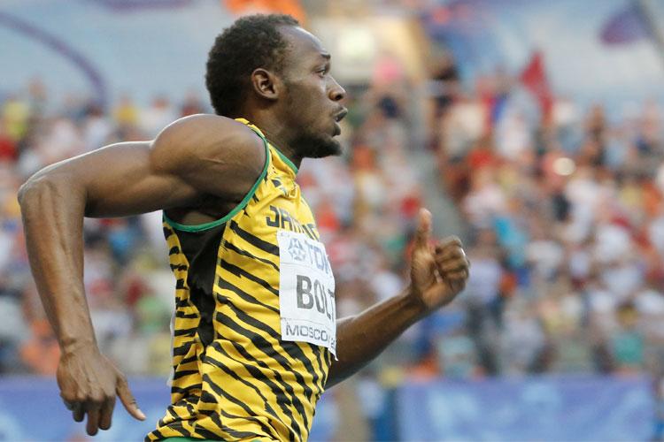 Usain Bolt correndo