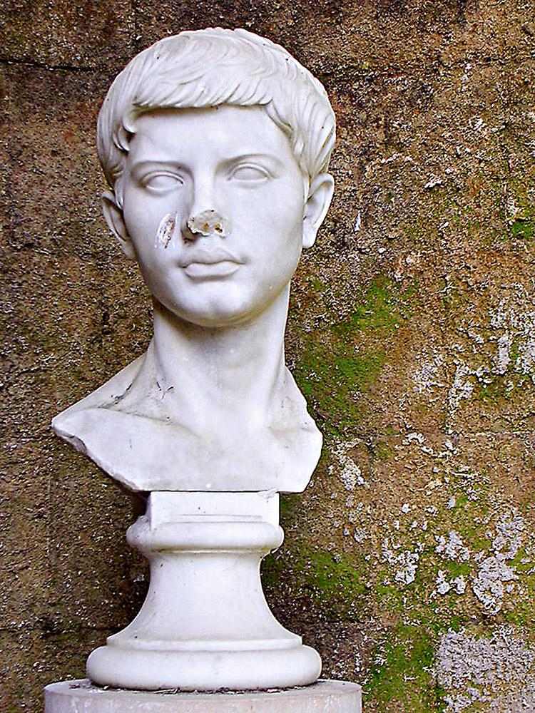Virgílio, poeta, romano, busto, mármore