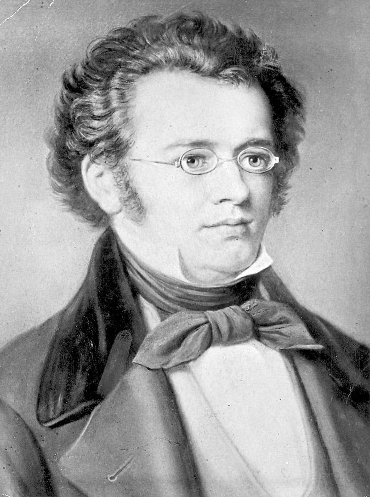 Franz Schubert, compositor, clássico, músico, retrato, preto e branco
