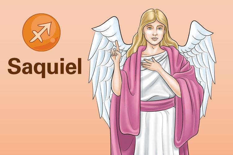Anjo Saquiel protetor do signo de Sagitário