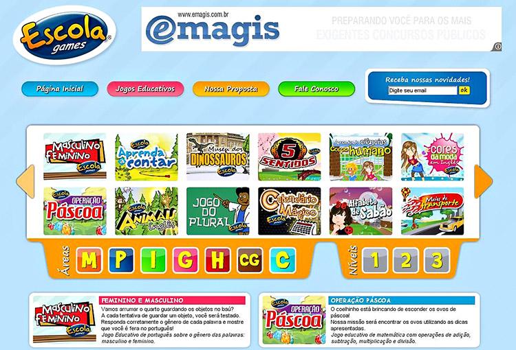 Site Escola Games
