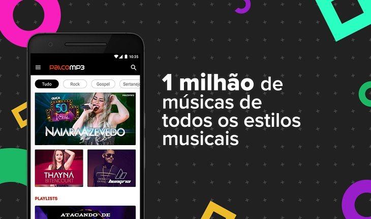 imagem de divulgação do aplicativo musical Palco MP3 aplicativos para conhecer novos artistas