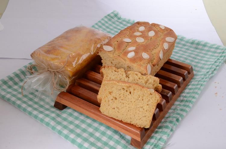 Pão feito com farinha de grãos-de-bico