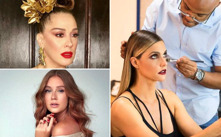 maquiadores no Instagram Alê de Souza Fernanda Lima e Marina Ruy Barbosa