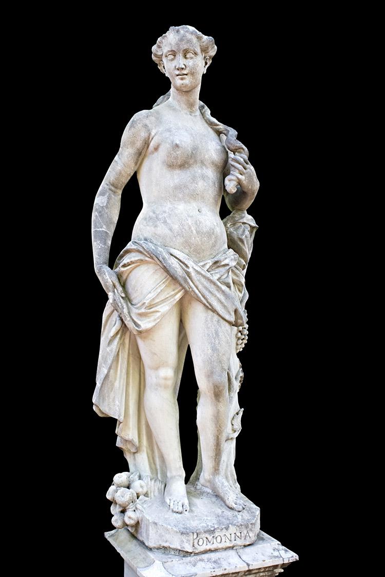 pomona, deusa romana, estátua