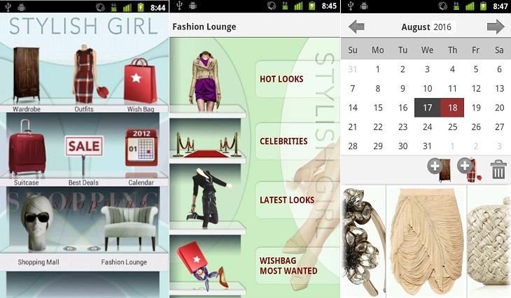 print de tela smartphone aplicativos de moda para inspirar aplicativo stylish girl