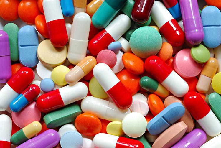 antibióticos, medicamentos, comprimidos, coloridos