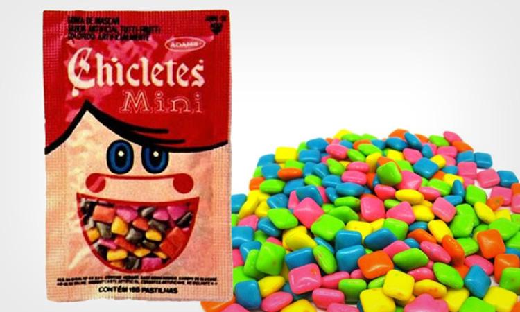Mini Chichletes doces da infância