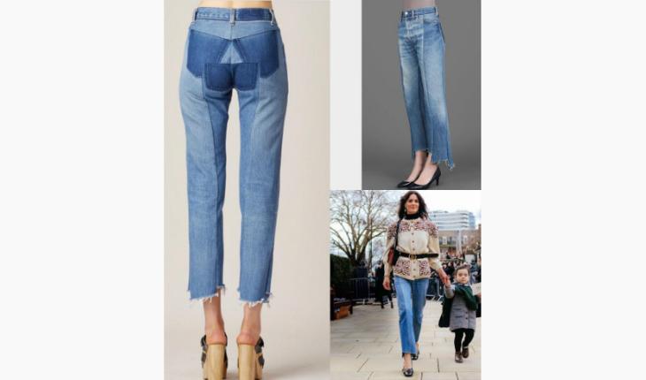 modelos de jeans desconstruído com malha pinterest