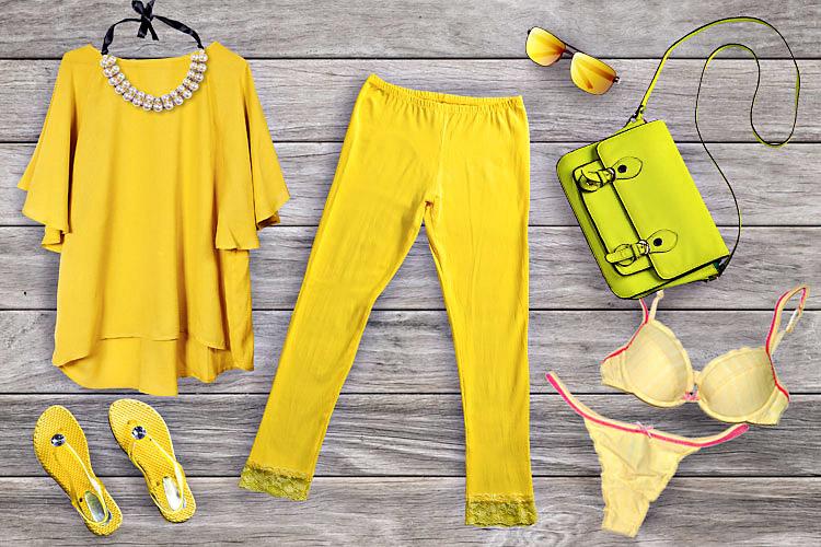 peças de roupas amarelas, significado da cor virada do ano