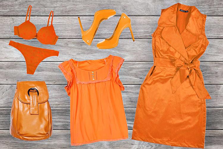 peças de roupas laranja, significado da cor virada do ano