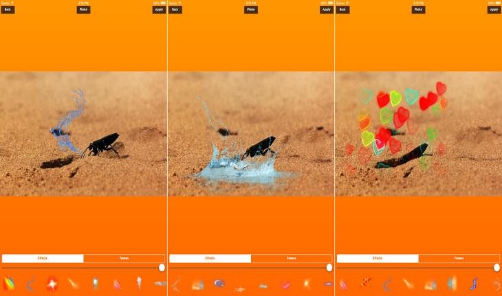 print de tela tablet ipad aplicativos editar fotos aplicativo cinemagram