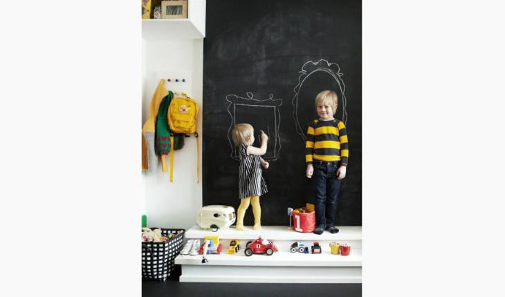 quarto de criança cantinho da pintura parede quadro negro pinterest