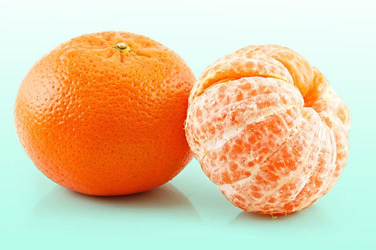 fruta, tangerina, com e sem casca