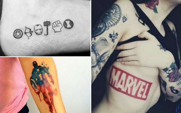 Tatuagens geek super heróis Marvel