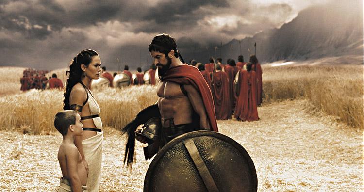 Leonidas, rei, Esparta, soldados, cena do filme