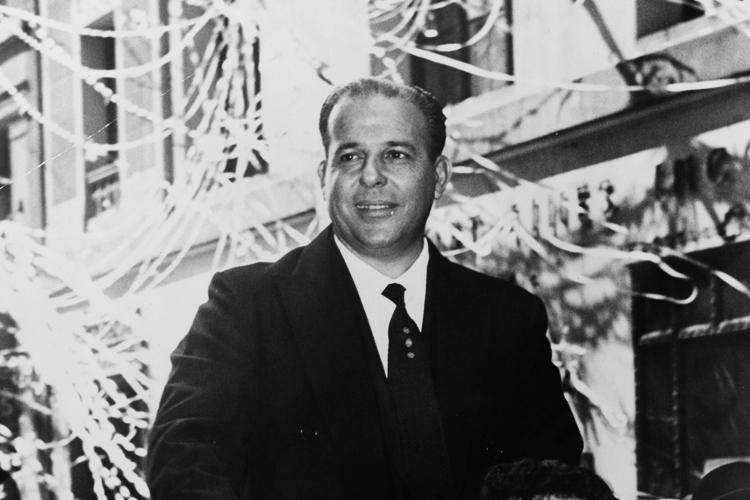 Foto em preto e branco do ex-presidente João Goulart