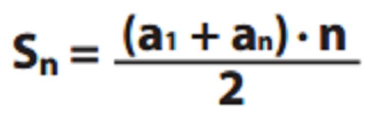 fórmula para progressões aritméticas