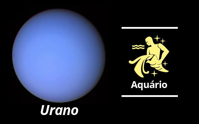 Foto de Urano+ simbolo de Aquário