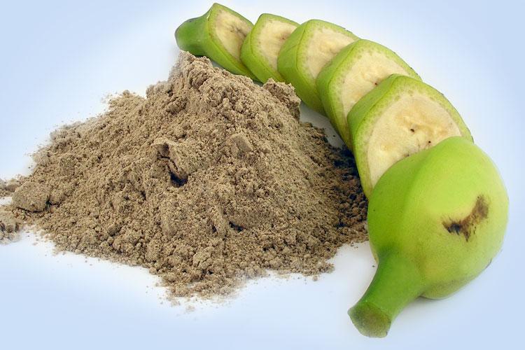 Biomassa de Banana verde: banana verde cortada