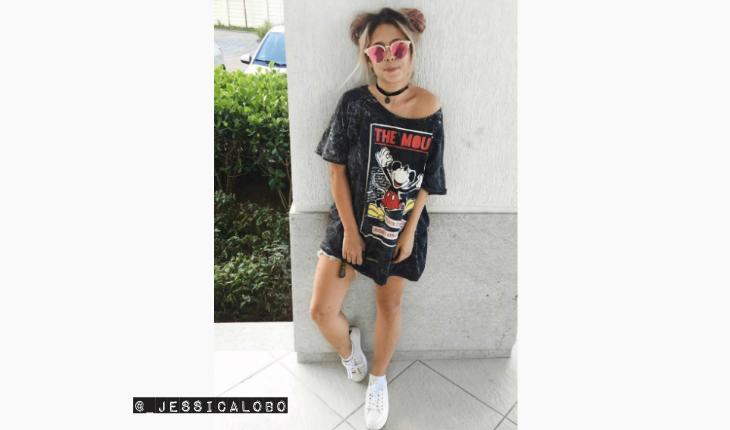 brasileiras estilosas no instagram Jessica Lobo camisetao estampado