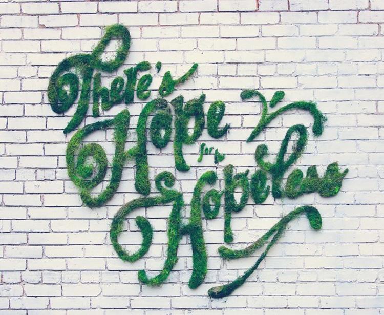 grafite verde frase
