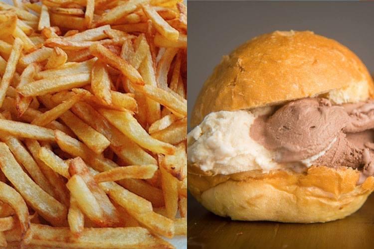 Misturebas : sanduíche de sorvete com batata palha - misturas inusitadas de comida