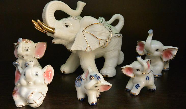 talismãs de sorte elefante branco