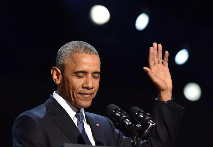 Barack Obama se emociona no último discurso como presidente dos EUA
