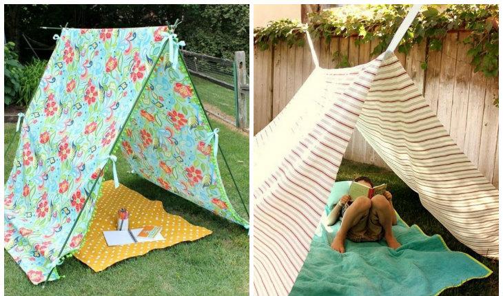 5 ideias para montar uma cabana para seus filhos em casa