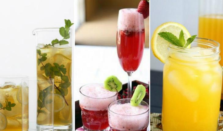 festa tropical decoração drinks refrescantes jarra