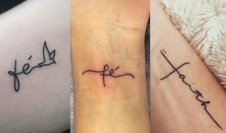 Seleção de fotos de Tatuagem fé