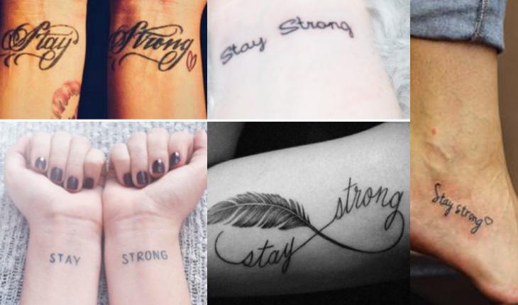 Seleção de fotos de tatuagens stay strong