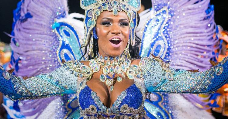 Rainha de Bateria Valeska Reis pela Império de Casa Verde no Carnaval 2017 em São Paulo