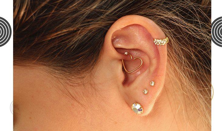 piercing na orelha