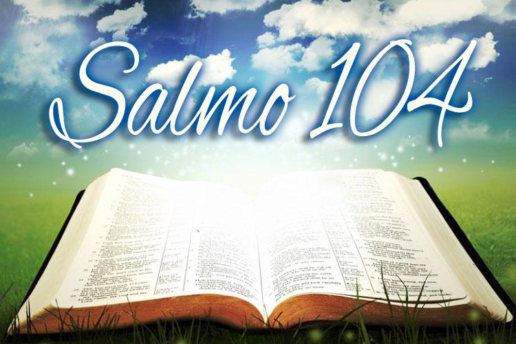 Bíblia aberta, céu limpo, salmo 104