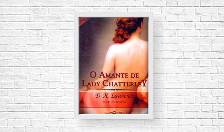 mulher com trança e vestido laranja na capa do livro amante de lady cahtterley de d h lawrence
