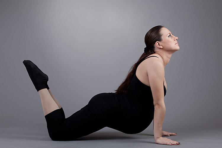 mulher gravida pilates cansaco