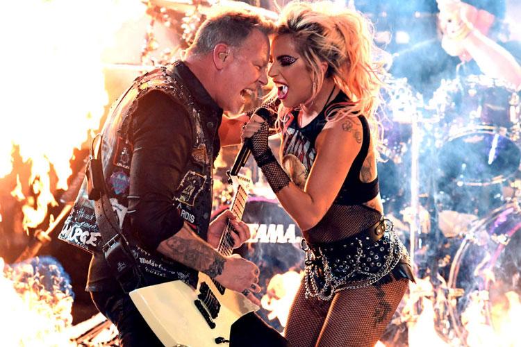 Lady Gaga e Metallica juntos no Grammy 2017