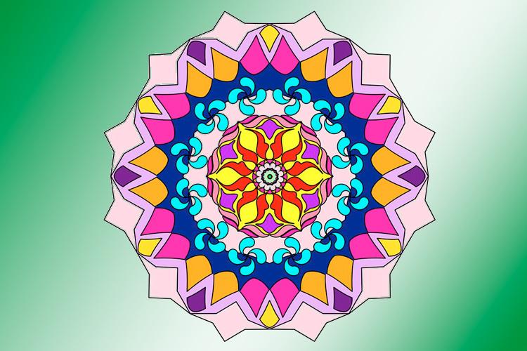 Mandala colorida