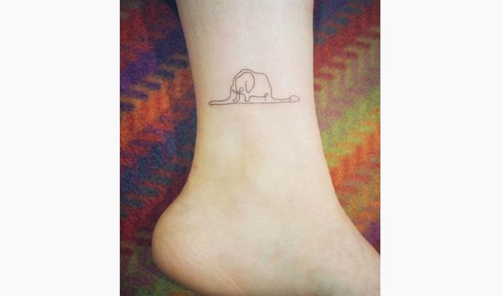 tatuagem no tornozelo elefante pinterest
