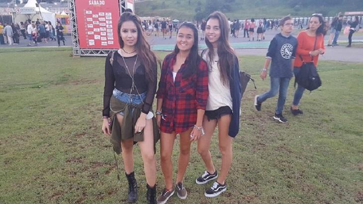 Ana, Bruna e Carolina arrasaram no look para o Lollapalooza!